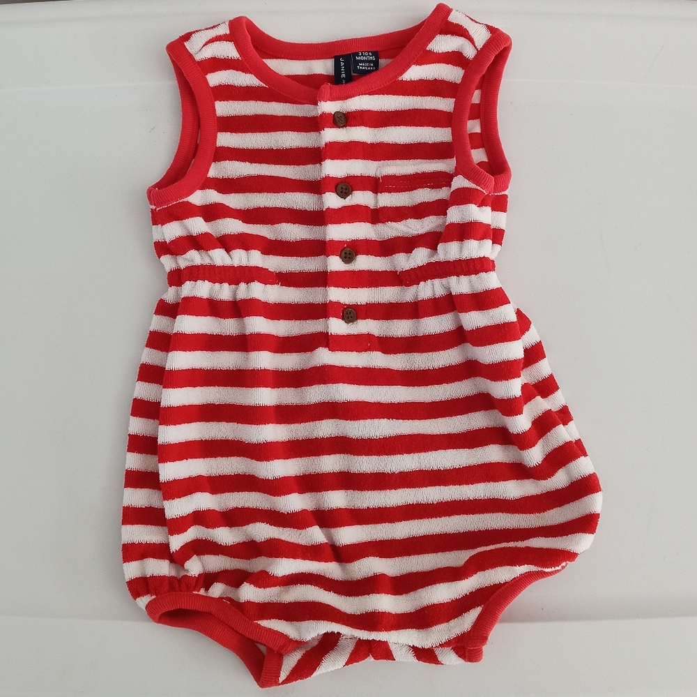 Janie and jack 3-6 months striped baby bodysuit romper